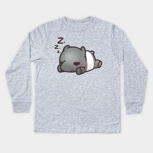 Cute Sleeping Tipar Kids Long Sleeve T-Shirt